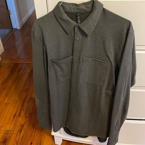 lululemon athletica Gray Casual Button Down Shirt